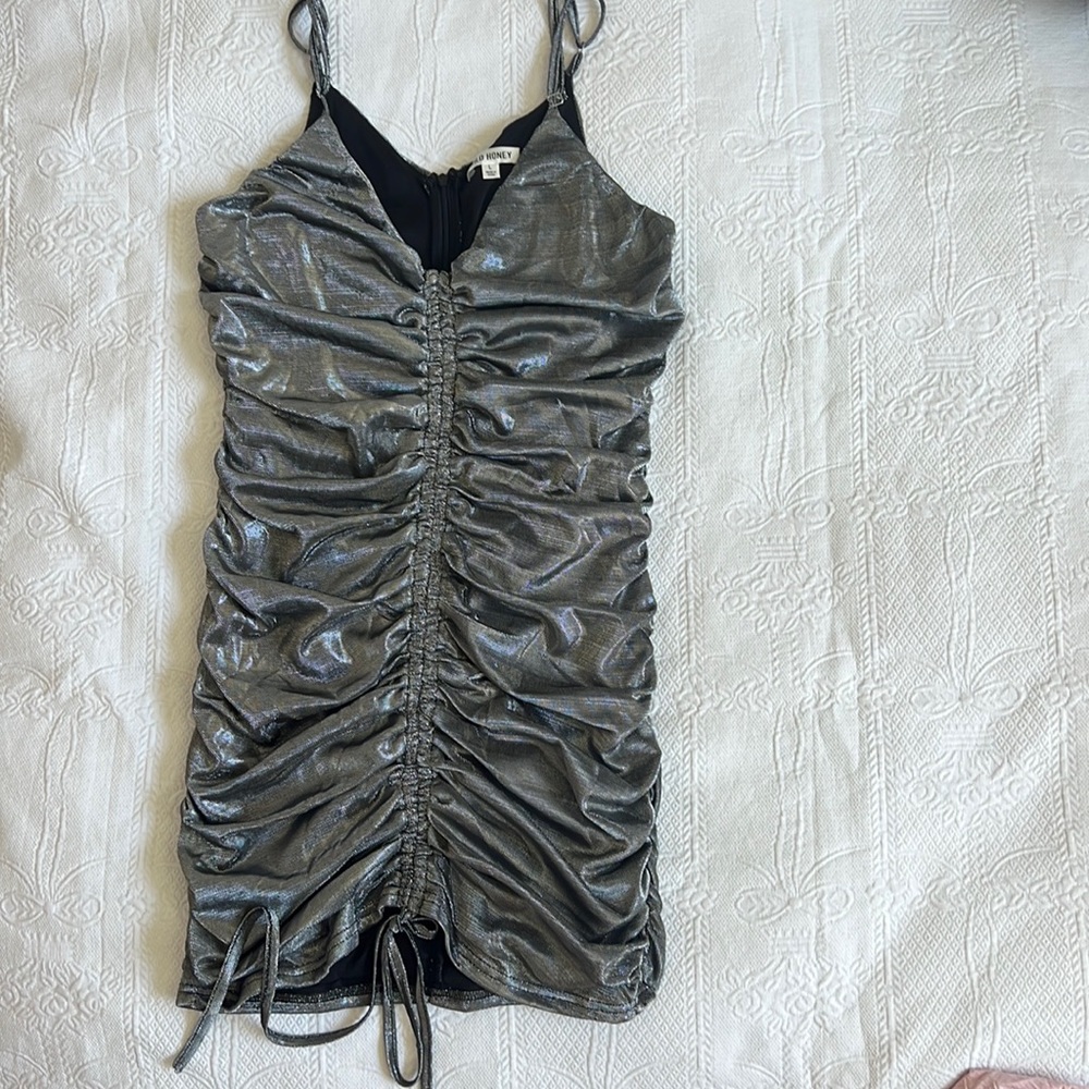 Wild Honey silver party dress